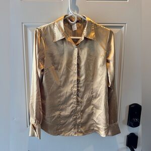 Gold Button Down Shirt